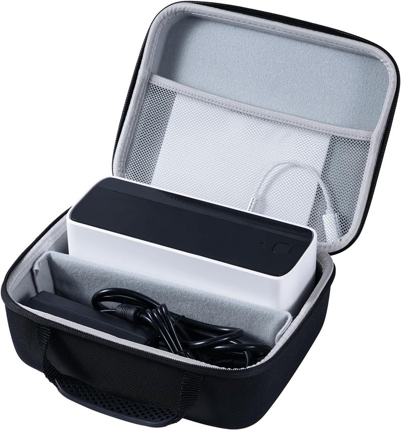 LabelCreate EVA Hard Case- Compatible with Phomemo 241BT Label Printer, Waterproof Storage Bag Fitting for Bluetooth Thermal Label Printer, Shockproof, Black (Only Case) - Image 1